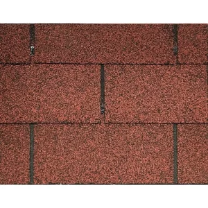 Tejas Asfáltica Simple Rock Trio Rojo 3,0 m2